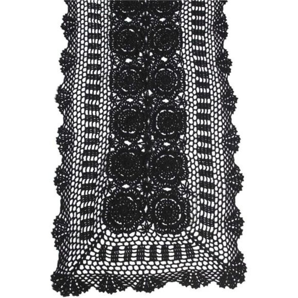 Cotton Handmade Crochet Lace Table Runner Rectangle Coffee Table Dresser Decor